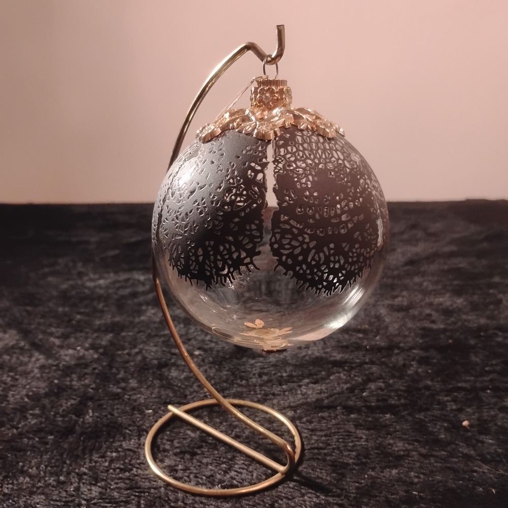 Jason Wu Black Lace Glass Ornament 2012 Target Neiman Marcus Limited Edition